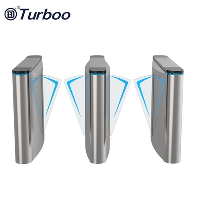 Temperature-Resistant Pedestrian Flap Barrier Gate with RFID/QR Code Sensor 5 paris