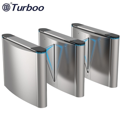 Temperature-Resistant Pedestrian Flap Barrier Gate with RFID/QR Code Sensor 5 paris