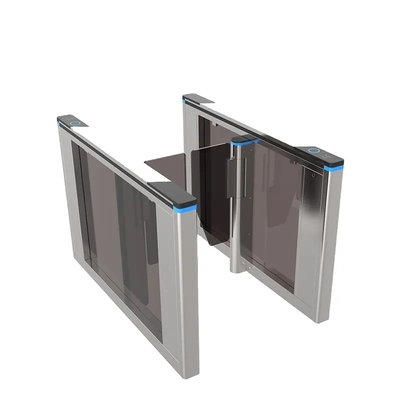 comprar Torniquete peatonal del oscilación de la aleta de la puerta RFID de la barrera de cristal ultra delgada de gama alta del control de acceso online manufacture