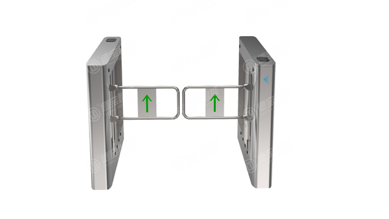 Qr Code Reader Swing Turnstile Barrier Access Control Pedestrian Barrier Gate For Housing Estate