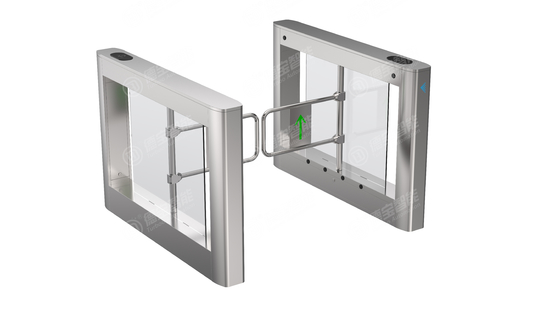 Qr Code Reader Swing Turnstile Barrier Access Control Pedestrian Barrier Gate For Housing Estate