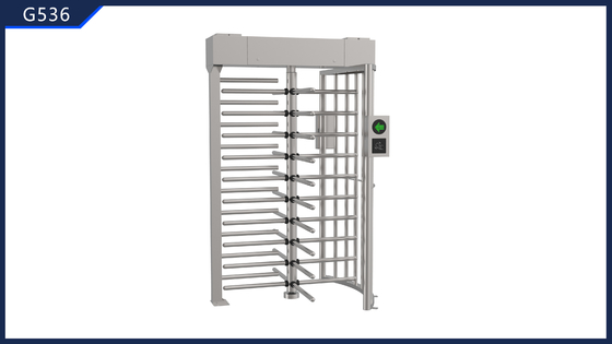 Security Control Access Full Height Turnstile Gate QR Code for Prison/Neighborhoods 220V Input