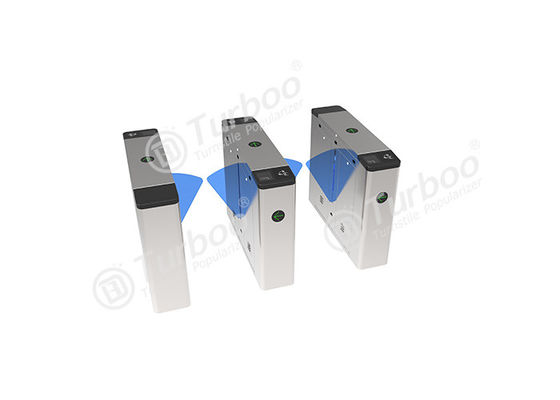 24V RFID/QR Code Sensor Pedestrian Flap Barrier Gate for Community Entrance Control