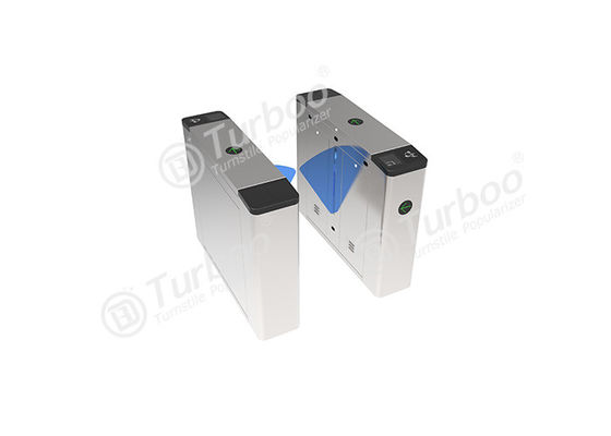 24V RFID/QR Code Sensor Pedestrian Flap Barrier Gate for Community Entrance Control