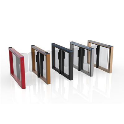 comprar Protección de puertas de seguridad de aleación de aluminio de oficina delgada y duradera con brazo de acrílico / vidrio templado online manufacture