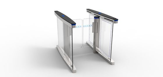 comprar Puerta de cristal sin cepillo del torniquete del motor servo de DC de la puerta del torniquete del oscilación del hotel online manufacture