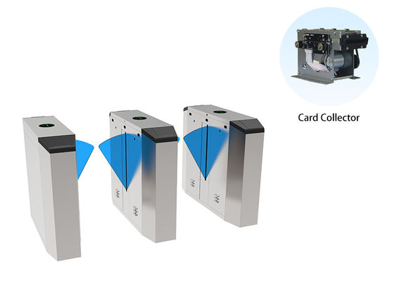 Motorized Flap Barrier Gate for Community Entrance 24V Brushed Motor and QR Code Access