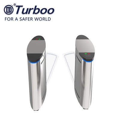 comprar Media puerta 100-240V 35W de la barrera de la altura del reconocimiento SUS304 de la aleta del torniquete facial de la barrera online manufacture