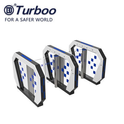 comprar Puerta facial óptica del reconocimiento del lector de tarjetas del torniquete RFID de la puerta de velocidad de la seguridad con el motor servo 240V online manufacture