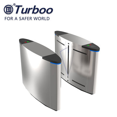 comprar SUS304 torniquete facial impermeable de la barrera de la aleta del lector del reconocimiento RFID, media puerta de la barrera de la altura online manufacture
