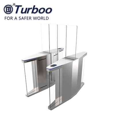 comprar SUS304 RS485 moderó la altura completa de desplazamiento de cristal de la puerta del torniquete online manufacture