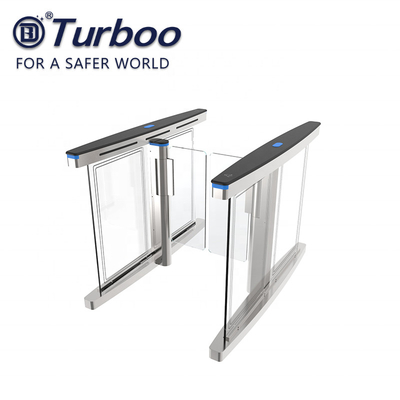 comprar el grueso de 2.0m m importó la puerta de alta velocidad del torniquete de la salida de la entrada del acero inoxidable 304 online manufacture