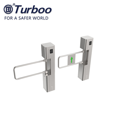 comprar La puerta de la barrera del oscilación de la entrada del supermercado del SUS, barreras peatonales del control de acceso de 24V 50W bloquea el torniquete de la puerta de oscilación online manufacture