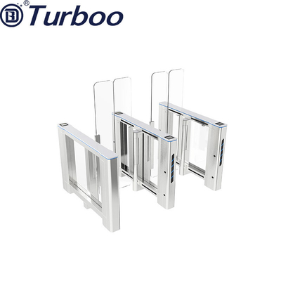comprar puerta de cristal de la barrera de la seguridad de la oficina de la aleta de la altura del 1.7m con el cuerpo de mármol/de cristal online manufacture