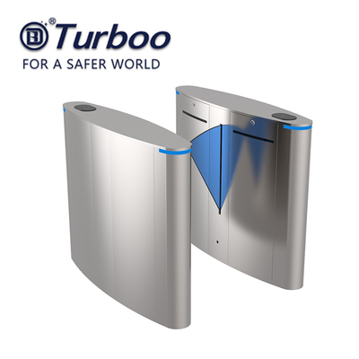 comprar Sistema retractable de la puerta del torniquete de la altura de la cintura de Barrie RFID de la aleta SUS304 online manufacture