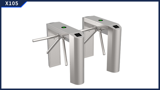 Puerta de girasol de trípode de acero inoxidable SUS 304 semiautomática con ancho de paso ≤ 550 mm y capacidad de 60 kg