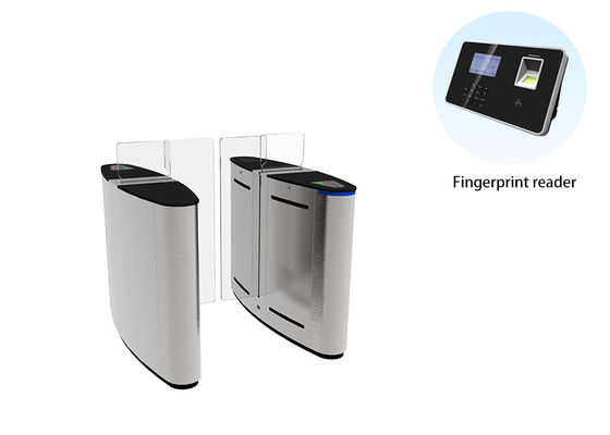 Seguridad Control biométrico de acceso Puerta deslizante Código QR-Colecionador de tarjetas-RFID/Código QR-Reconocimiento facial/ICID