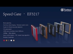 Diseño integrado de estilo moderno Tornos de seguridad Puertas de velocidad de acero inoxidable Puerta giratoria para oficina