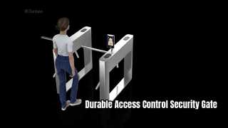 Una mirada más cercana: Puerta de tres brazos del torniquete del trípode del control de acceso SUS304 durable ES1216