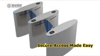 Vea por qué elegir el sistema de puerta de torniquete de altura de cintura RFID con aleta retráctil H2012 SUS304
