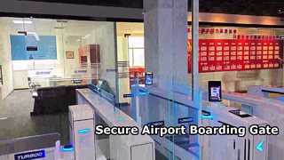 Mire la puerta del torniquete AB de la puerta de embarque del aeropuerto del control de acceso peatonal de M3620-AB