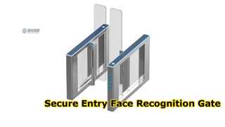 Control de acceso LB3211BA para puerta de velocidad de barrera deflectora alta con tarjeta magnética de reconocimiento facial para peatones