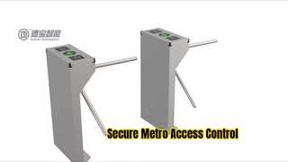Presente la interfaz electrónica estándar de los productos de seguridad del torniquete de tres brazos de la estación de metro para usted