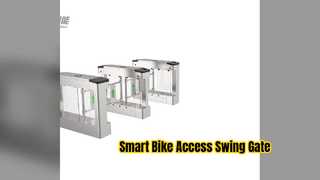 Una mirada más cercana: puerta batiente para peatones Smart Bike Pass Y348B